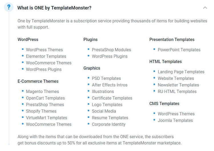 what is one by template monster