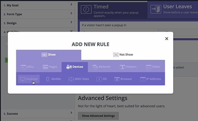 sumo setting targetting rules
