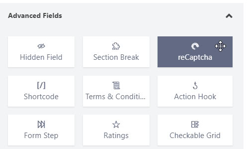 Adding recaptcha to form plugin.