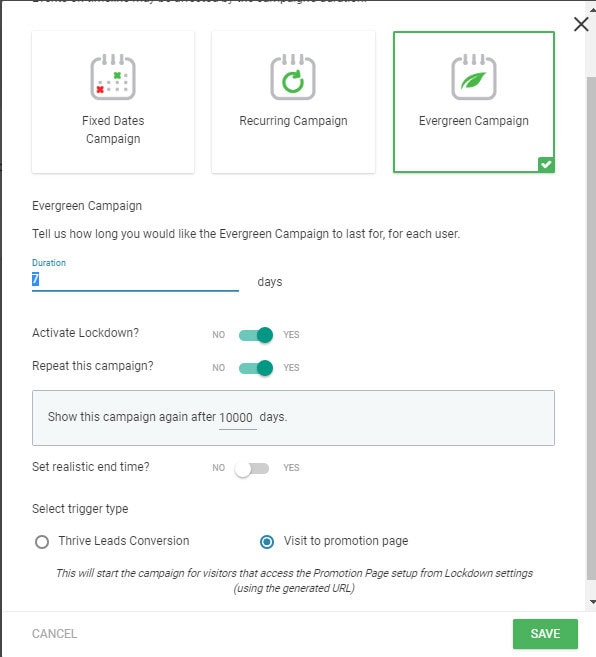 type of campaigns thrive ultimatum