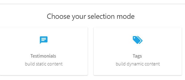 Testimonial Display Settings