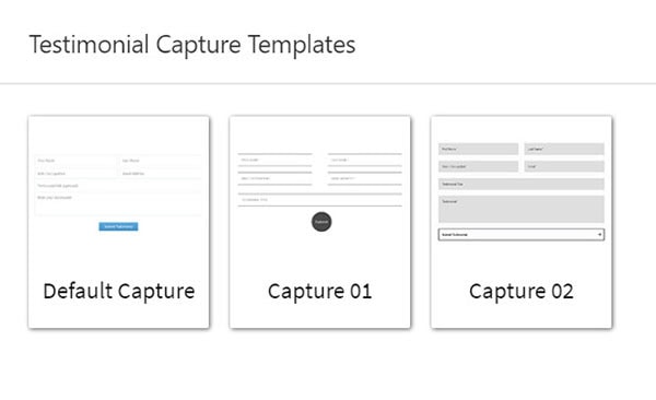 testimonial capture templates