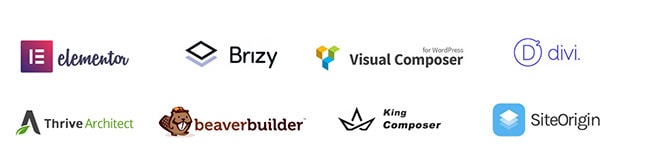 supported page builders ocean theme