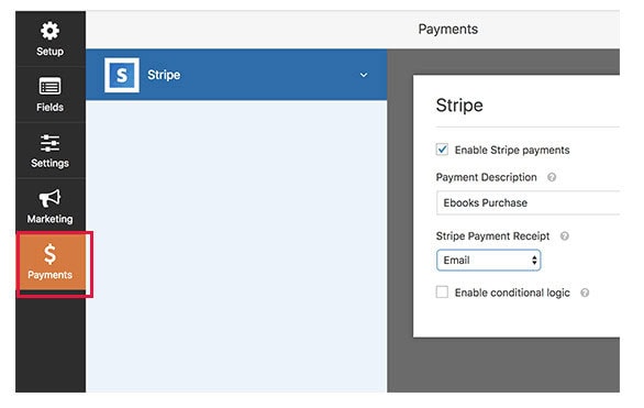 accept credit card payments wordpress forms