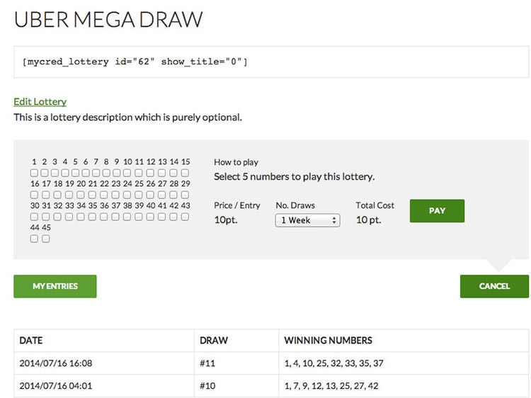 add lottery to woocommerce