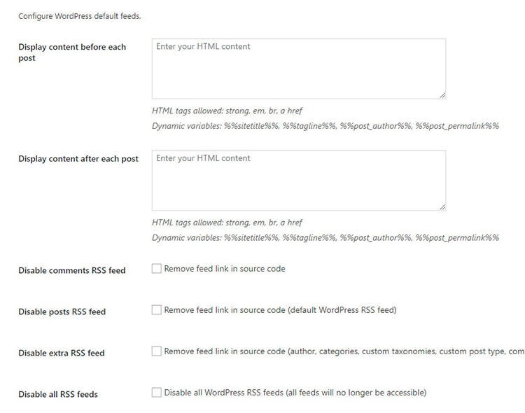 rss feeds seo plugin seopress