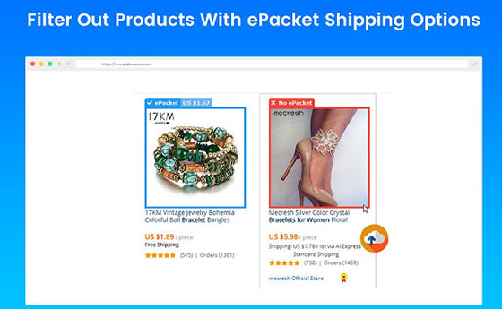 epacket shipping options dropshipping