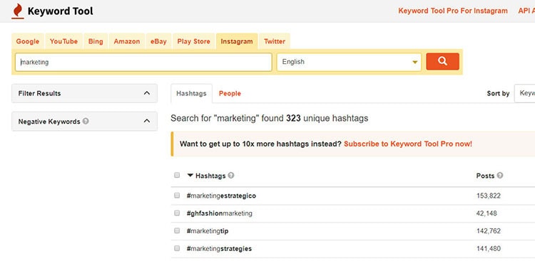 instagram keyword research tool