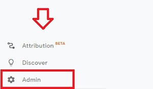 google analytics website admin