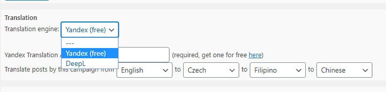 translation module wp robot
