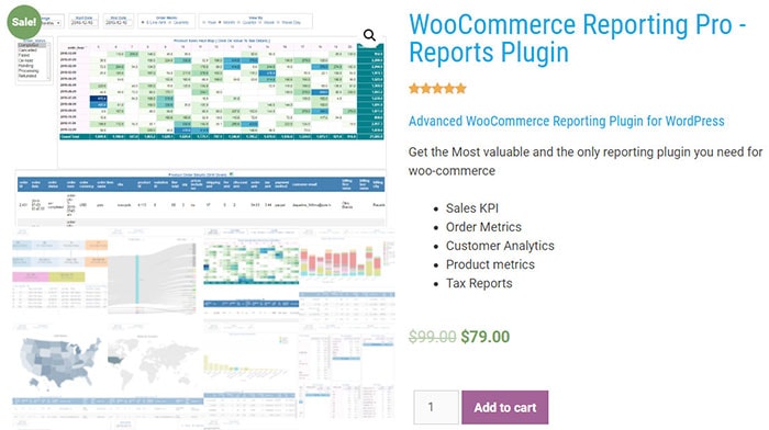 WooCommerce Reporting Pro price