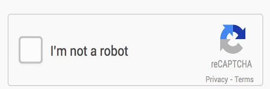reCAPTCHA version 2 example