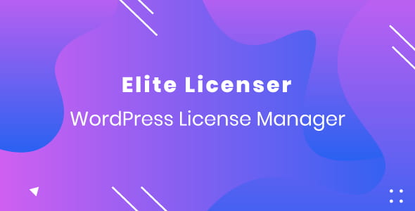 Elite Licenser software license manager for WordPress.