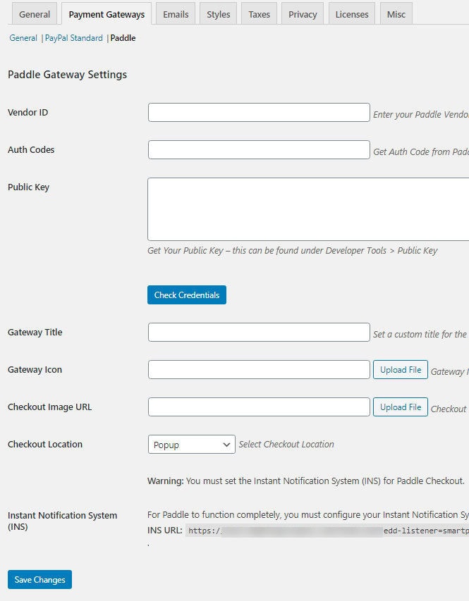 easy digital downloads wpsmartpay paddle plugin