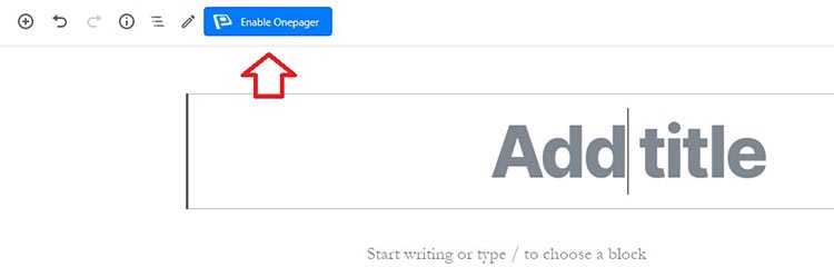 how to use wponepager plugin
