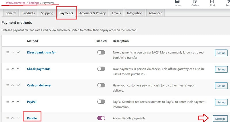 woocommerce paddle gateway