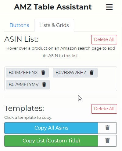 AMZ Table Assistant pro
