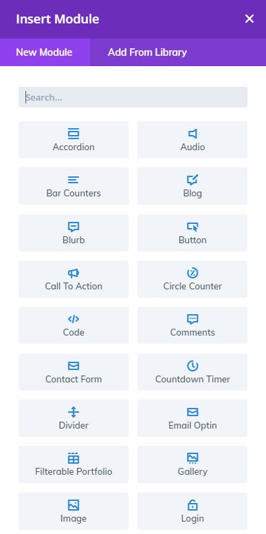 divi modules