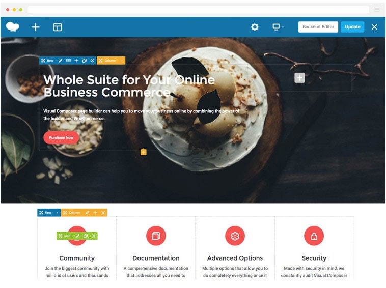 wpbakery user interface