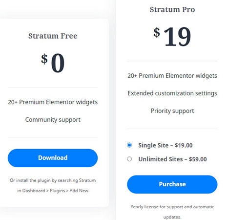 Stratum pricing plans.