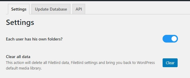 Set so that Admin gets access only to the folders that they have created.