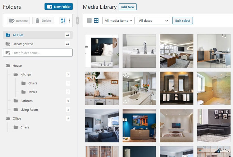 FileBird is media library plugin for WordPress for creating and managing folders.