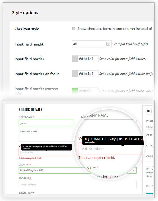 YITH Checkout Manager for WooCommerce plugin.