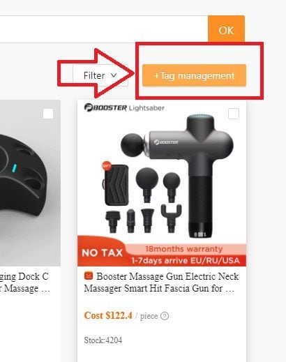DSers tag management helps to organize and manage your products.