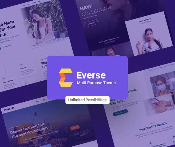 Everse WordPress theme free vs pro comparison.