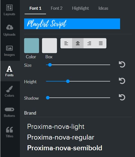 RelayThat custom fonts.