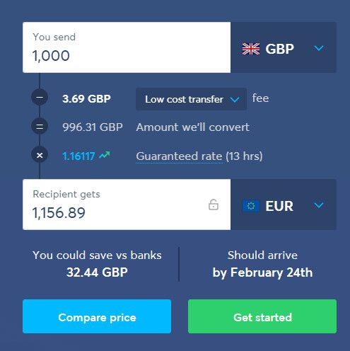 Wise offers affordable currency exchange.