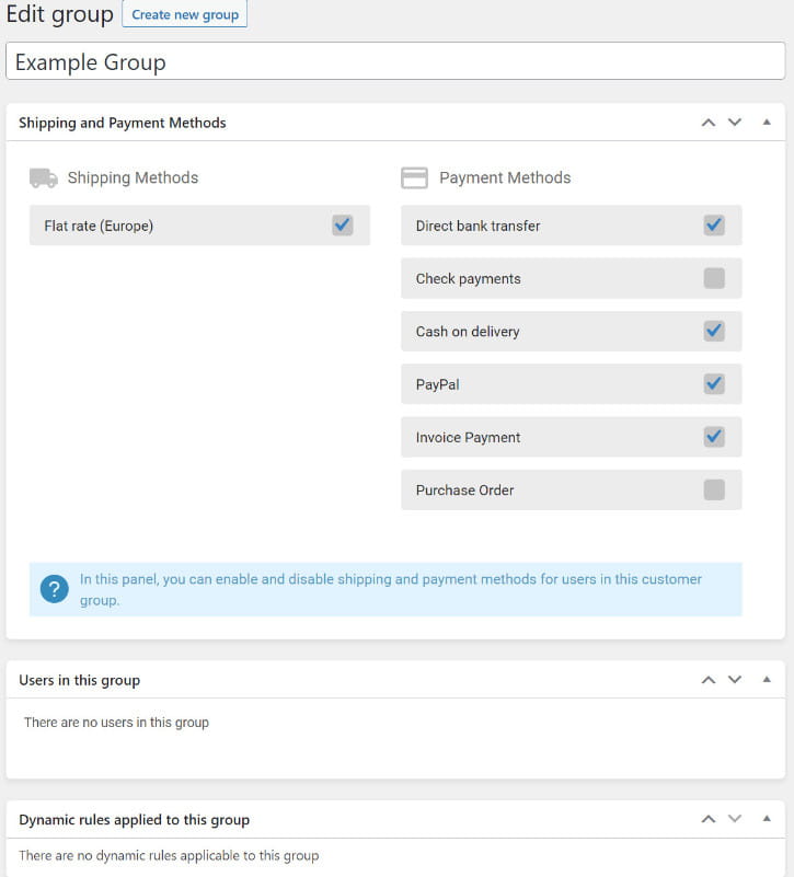 B2BKing how to create a group?