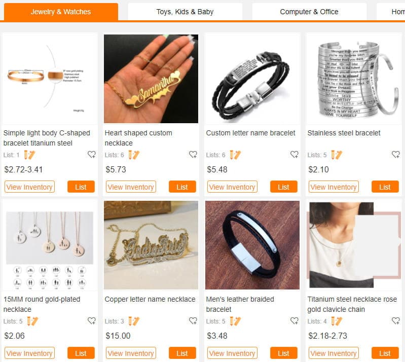 CJdropshipping print on demand feature.