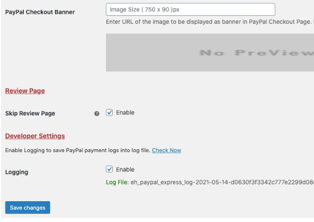 WordPress PayPal Express gateway plugin.