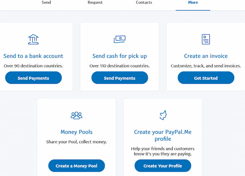 You can send and receive money using Paypal.