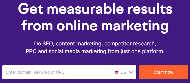 Semrush features overview.