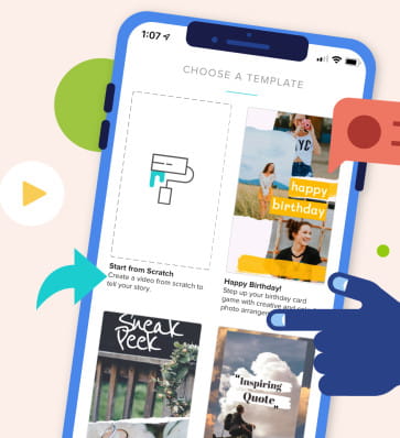 Animoto cloud-based video editor.