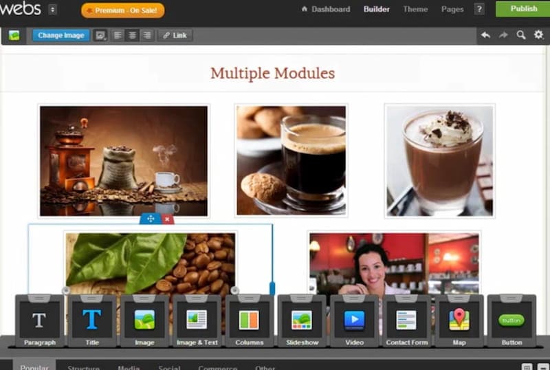 Webs site builder.