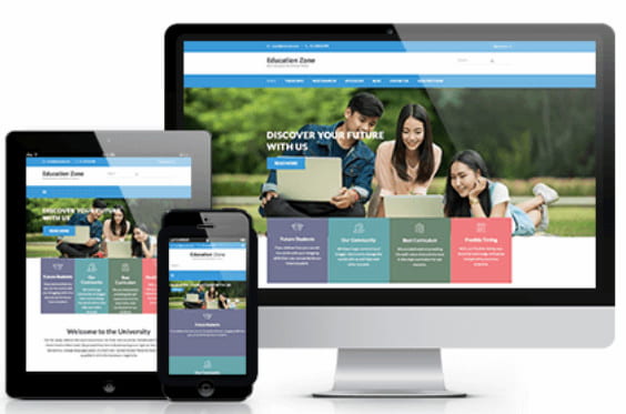 Education Zone WordPress theme.