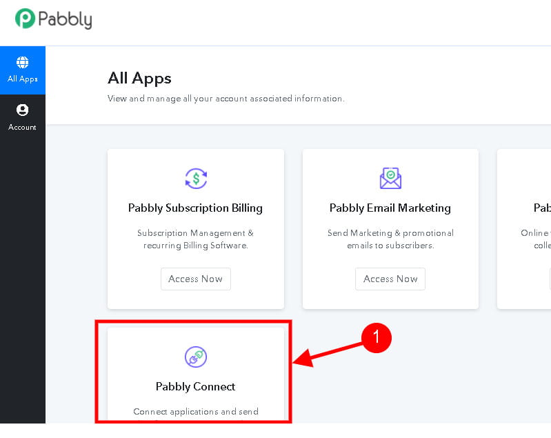 Pabbly Connect feature.