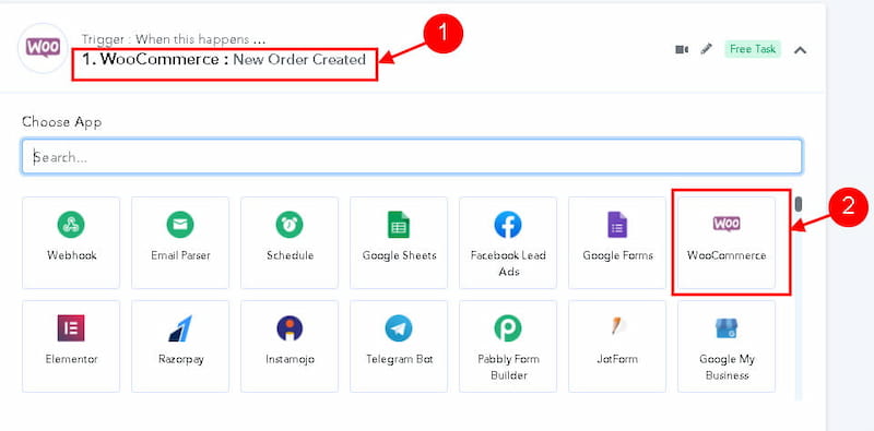 Pabbly Connect WooCommerce integration.