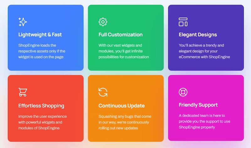 ShopEngine free WooCommerce Elementor addon.