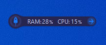 Advanced SytemCare real time performance widget.