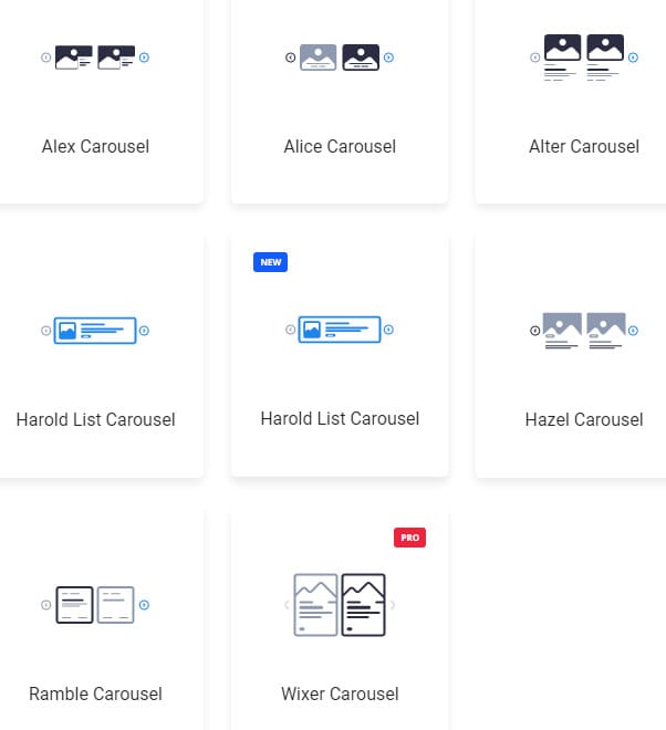 Ultimate Post Kit carousel widgets.