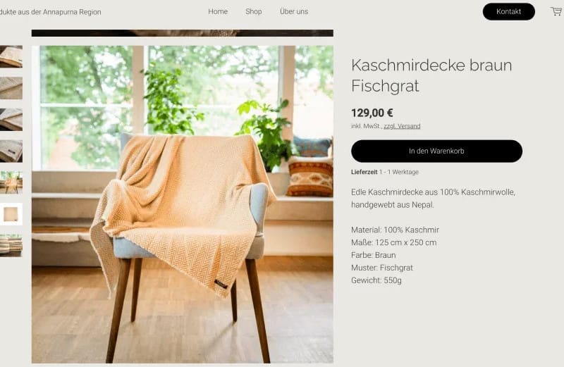 Jimdo eCommerce features.