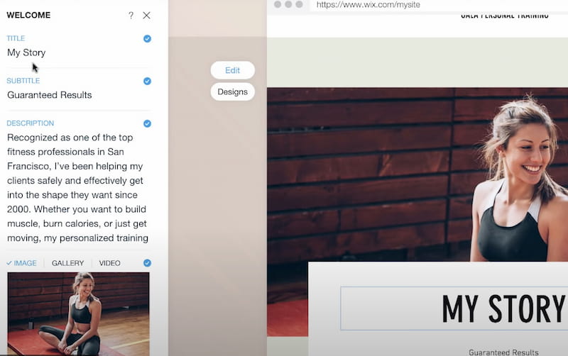Wix artificial intelligence editor.