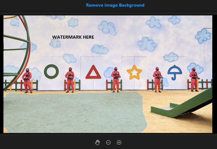MarkGo remove image background.
