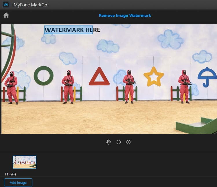 iMyFone MarkGo watermark removal.