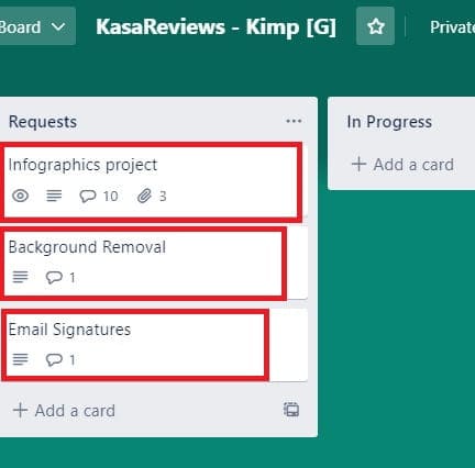 Kimp requests priority.