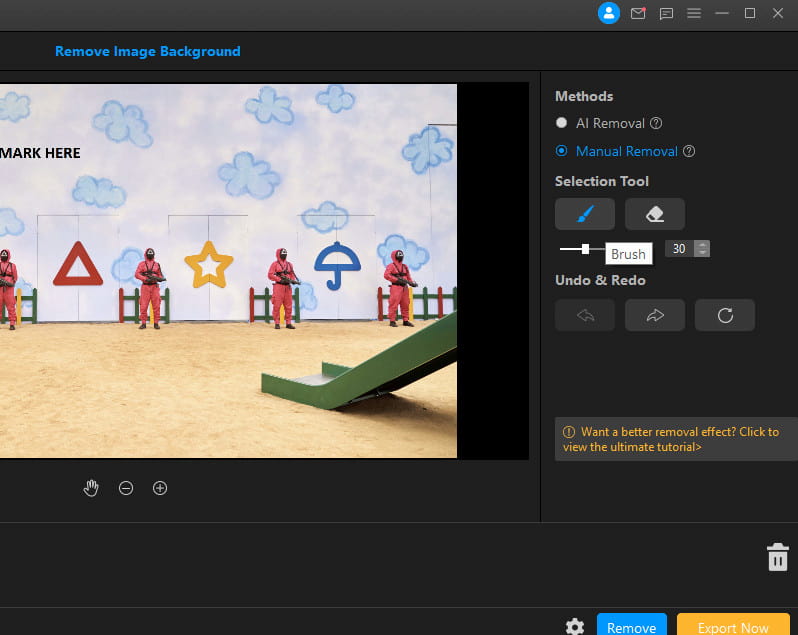How to remove image background?